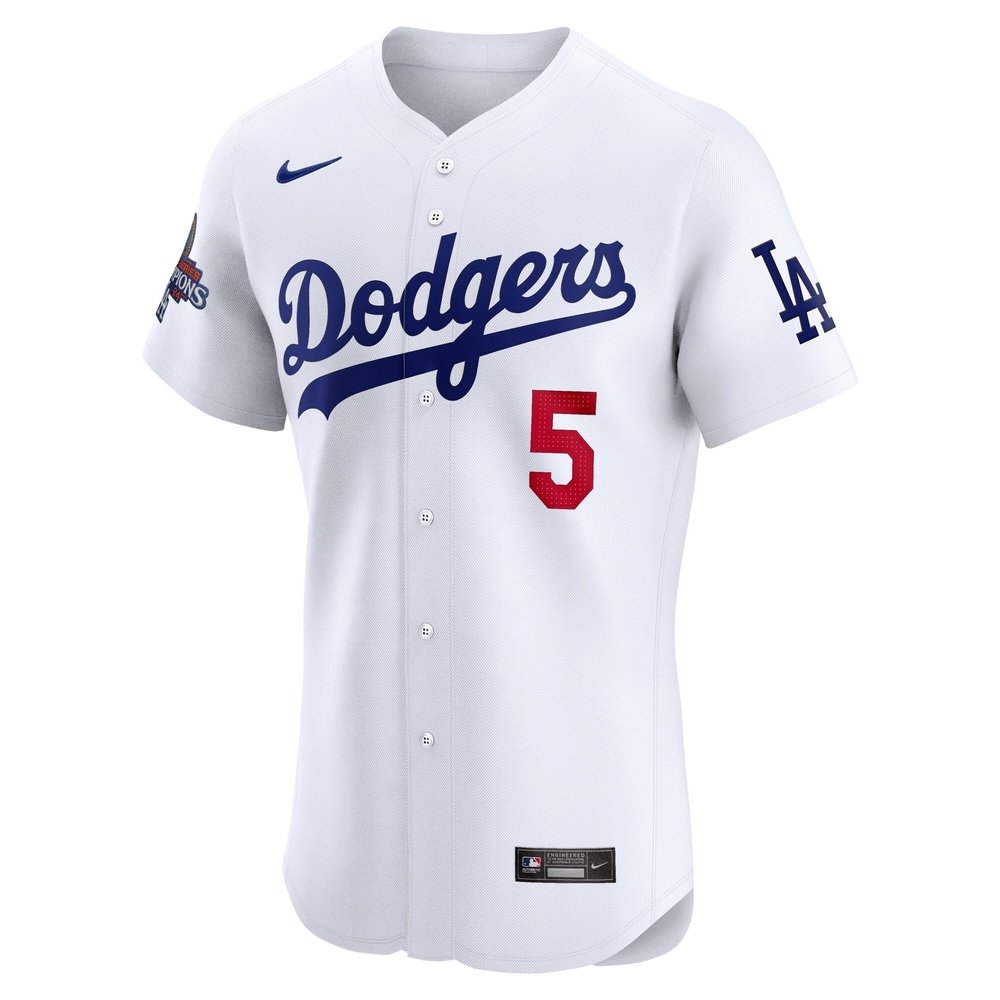 Men's Los Angeles Dodgers #5 Freddie Freeman White 2024 World Series Champions Home Elite Player Jersey Men's Los Angeles Dodgers #5 Freddie Freeman White 2024 World Series Champions Home Elite Player Jersey