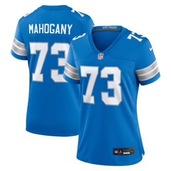 Women's Detroit Lions Christian Mahogany Blue Team Game Jersey Women's Detroit Lions Christian Mahogany Blue Team Game Jersey