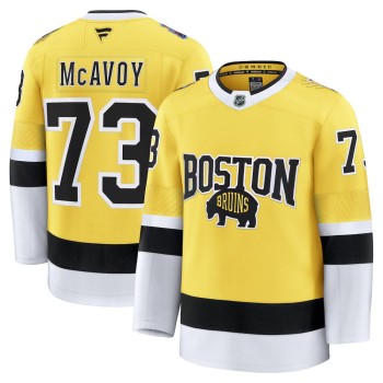 Youth Boston Bruins #73 Charlie McAvoy Gold 2026 NHL Stadium Series Premium Jersey