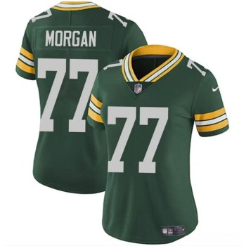 Women's Green Bay Packers #77 Jordan Morgan Green 2024 Draft Vapor Untouchable Limited Stitched Jersey(Run Small) Women's Green Bay Packers #77 Jordan Morgan Green 2024 Draft Vapor Untouchable Limited Stitched Jersey(Run Small)