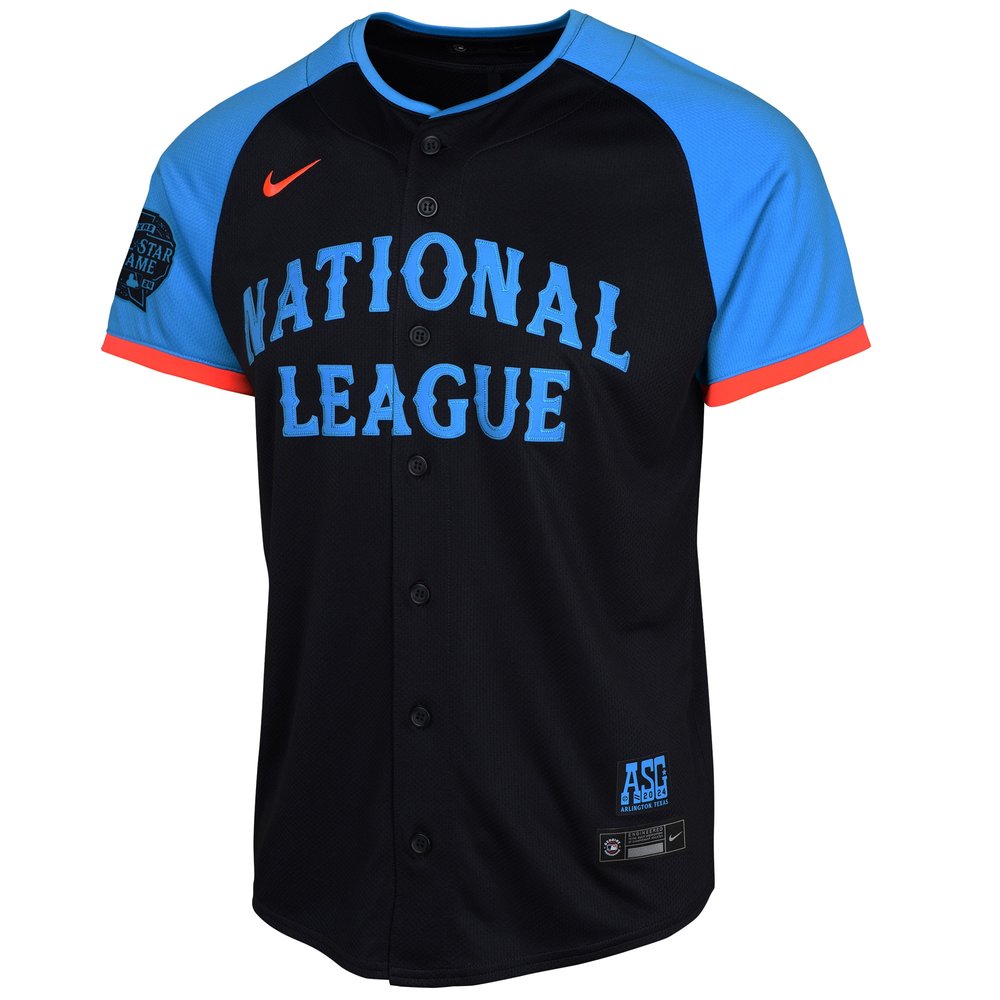 Youth National League Navy 2024 MLB All-Star Game Limited Jersey Youth National League Navy 2024 MLB All-Star Game Limited Jersey