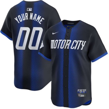 Youth Detroit Tigers Black City Connect Limited Custom Jersey