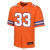 Youth Denver Broncos Javonte Williams Orange Mile High Collection 1977 Throwback Game Jersey