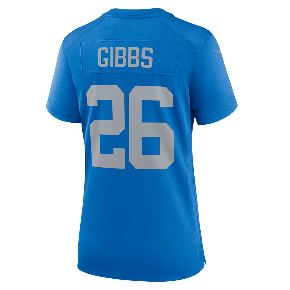 Women's Detroit Lions #26 Jahmyr Gibbs Blue Alternate Game Jersey