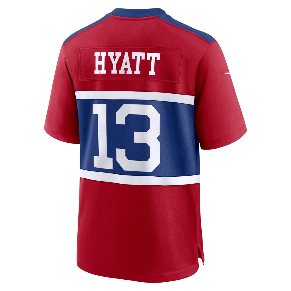 Youth New York Giants Jalin Hyatt Century Red Alternate Player Game Jersey