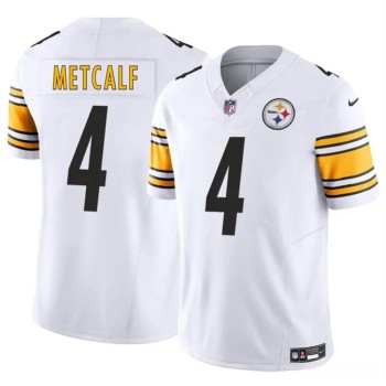 Youth Pittsburgh Steelers #4 DK Metcalf White 2023 F.U.S.E. Vapor Untouchable Limited Stitched Football Jersey Youth Pittsburgh Steelers #4 DK Metcalf White 2023 F.U.S.E. Vapor Untouchable Limited Stitched Football Jersey