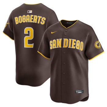 Men's San Diego Padres #2 Xander Bogaerts Nike Brown Alternate Limited Player Jersey Men's San Diego Padres #2 Xander Bogaerts Nike Brown Alternate Limited Player Jersey