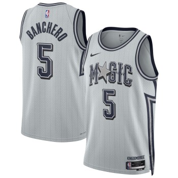 Unisex Orlando Magic Paolo Banchero Silver 2024/25 Swingman Player Jersey - City Edition Unisex Orlando Magic Paolo Banchero Silver 2024/25 Swingman Player Jersey - City Edition