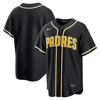 Men's San Diego Padres Fashion Replica Black Out Jersey