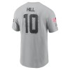 Men's Miami Dolphins Tyreek Hill Gray 2024 Salute To Service Name & Number T-Shirt