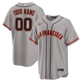 Men's San Francisco Giants Grey Stitched Baseball Custom Jersey Men's San Francisco Giants Grey Stitched Baseball Custom Jersey