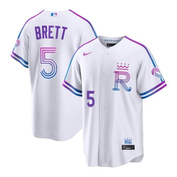 Youth Kansas City Royals #5 George Brett White 2026 City Connect Stitched Jersey