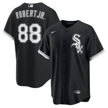 Men's Chicago White Sox #88 Luis Robert Jr. Nike Black Alternate Replica Player Jersey