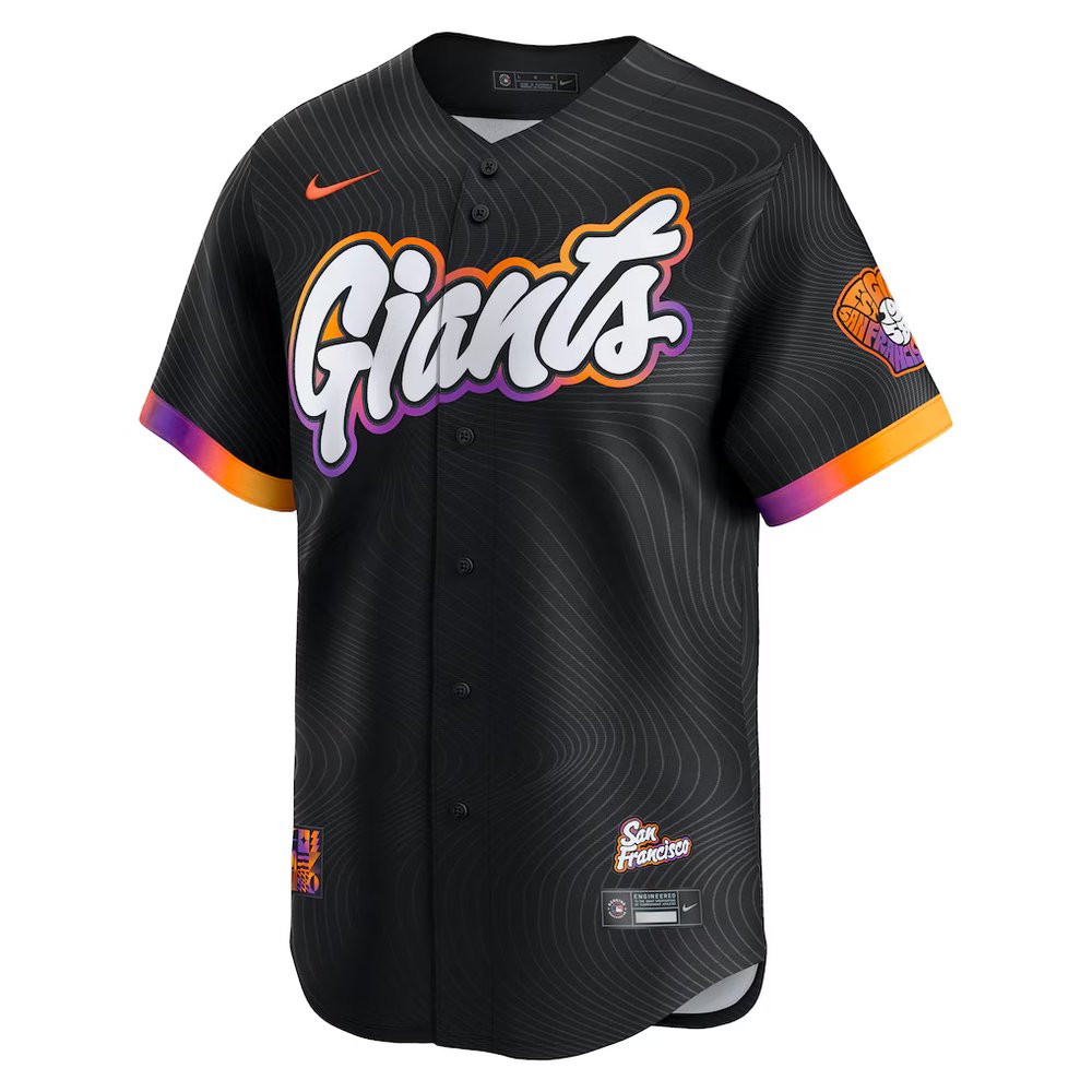 Men's San Francisco Giants Nike Anthracite 2025 City Connect Limited Jersey