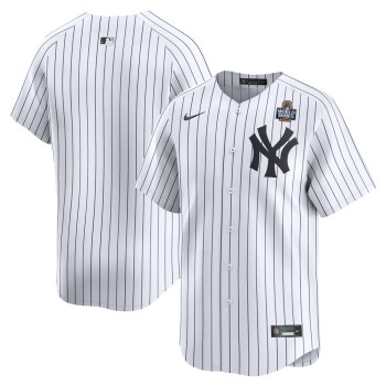 Men's New York Yankees White 2024 World Series Home Limited Jersey Men's New York Yankees White 2024 World Series Home Limited Jersey