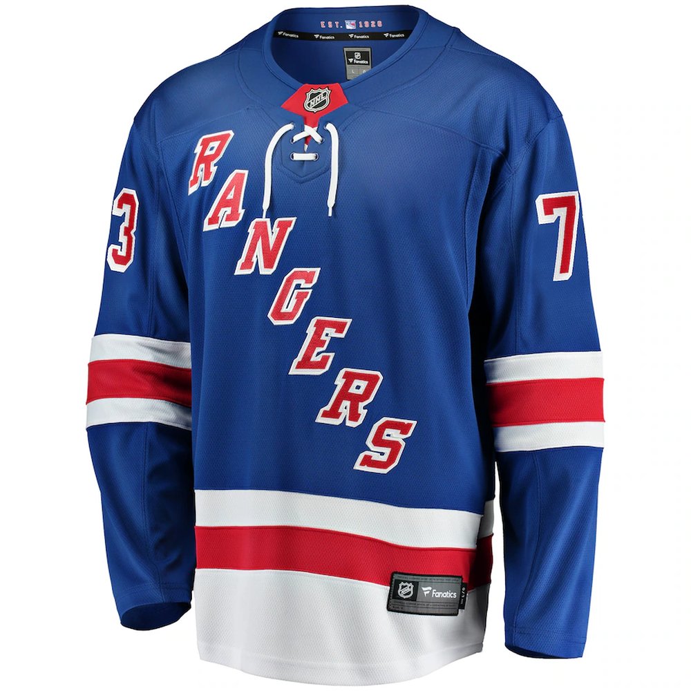 Men's New York Rangers #73 Matt Rempe Blue Home Breakaway Jersey