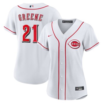 Women's Cincinnati Reds #21 Hunter Greene Nike White Home Replica Jersey