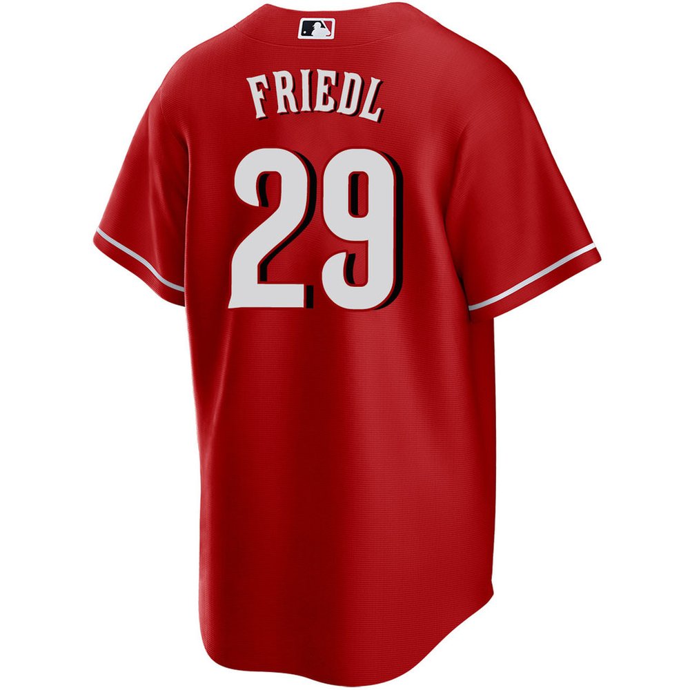 Men's Cincinnati Reds #29 TJ Friedl Red City Connect Jersey