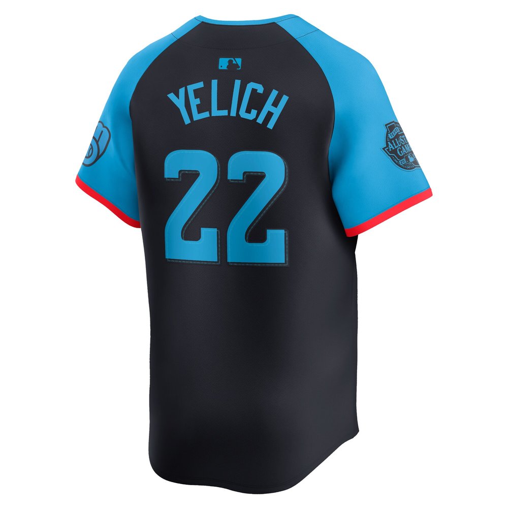 Men's National League Christian Yelich Navy 2024 MLB All-Star Game Limited Player Jersey Men's National League Christian Yelich Navy 2024 MLB All-Star Game Limited Player Jersey
