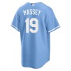 Men's Kansas City Royals #19 Michael Massey Nike Blue Home Replica Jersey