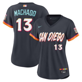 Women's San Diego Padres #13 Manny Machado Nike Obsidian 2026 City Connect Stadium Jersey