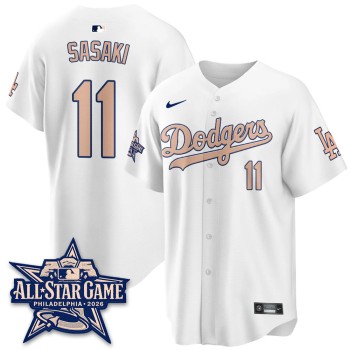 Youth Los Angeles Dodgers #11 Roki Sasaki White 2026 MLB All-Star Jersey
