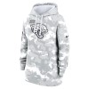 Women's Jacksonville Jaguars Arctic Camo 2024 Salute To Service Club Fleece Pullover Hoodie