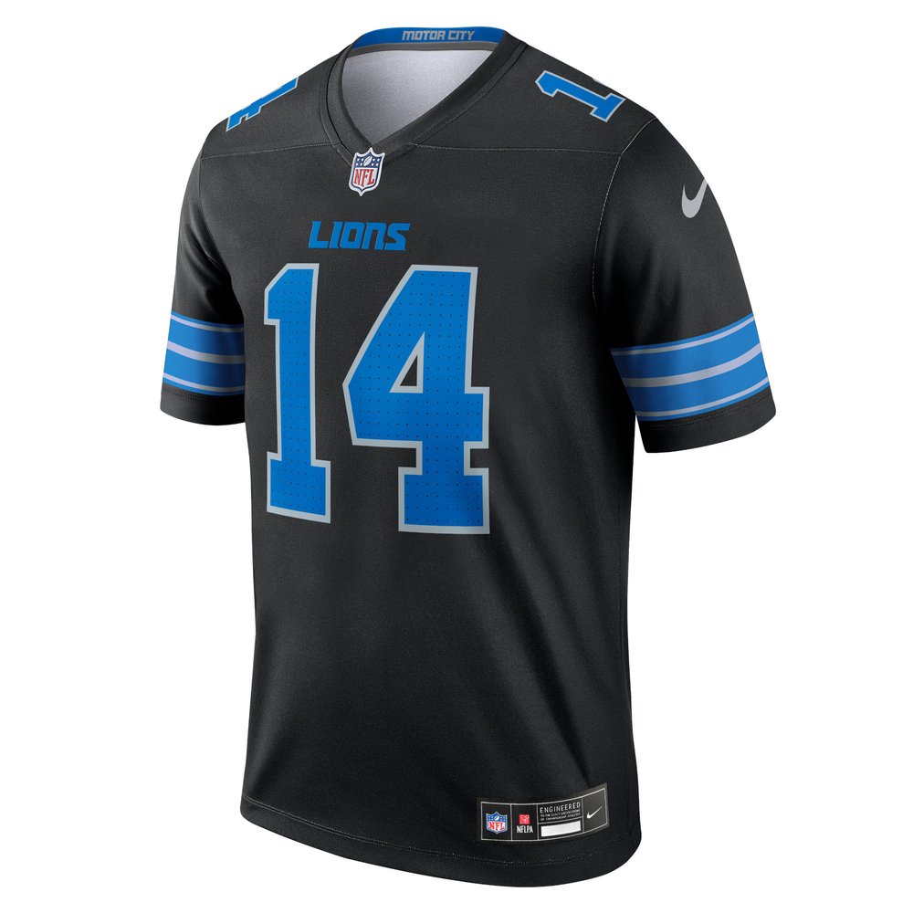Men's Detroit Lions #14 Amon-Ra St. Brown Black Legend Jersey Men's Detroit Lions #14 Amon-Ra St. Brown Black Legend Jersey