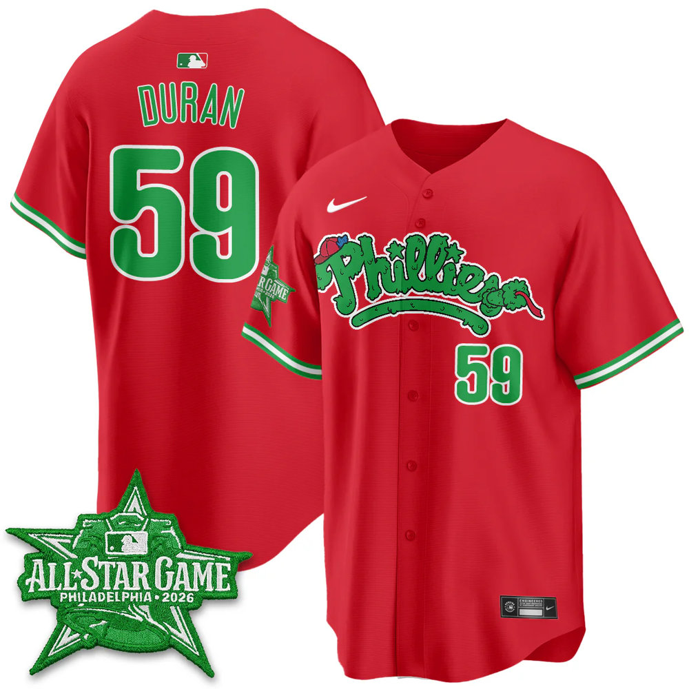 Youth Philadelphia Phillies #59 Jhoan Duran Red 2026 MLB All-Star Jersey