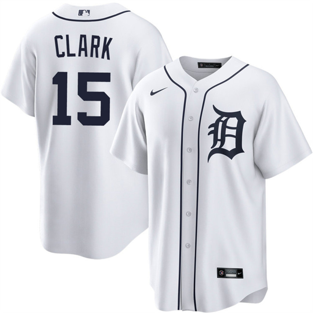 Youth Detroit Tigers #15 Max Clark White 2026 Cool Base Baseball Jersey