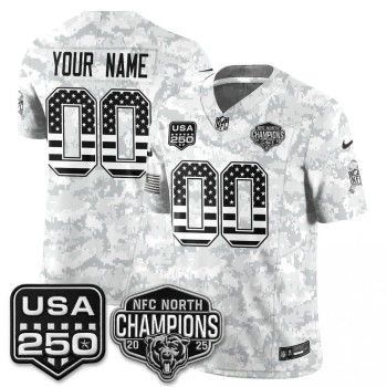Youth Chicago Bears Camo 2026 Salute to Service Vapor F.U.S.E. Limited Custom Jersey