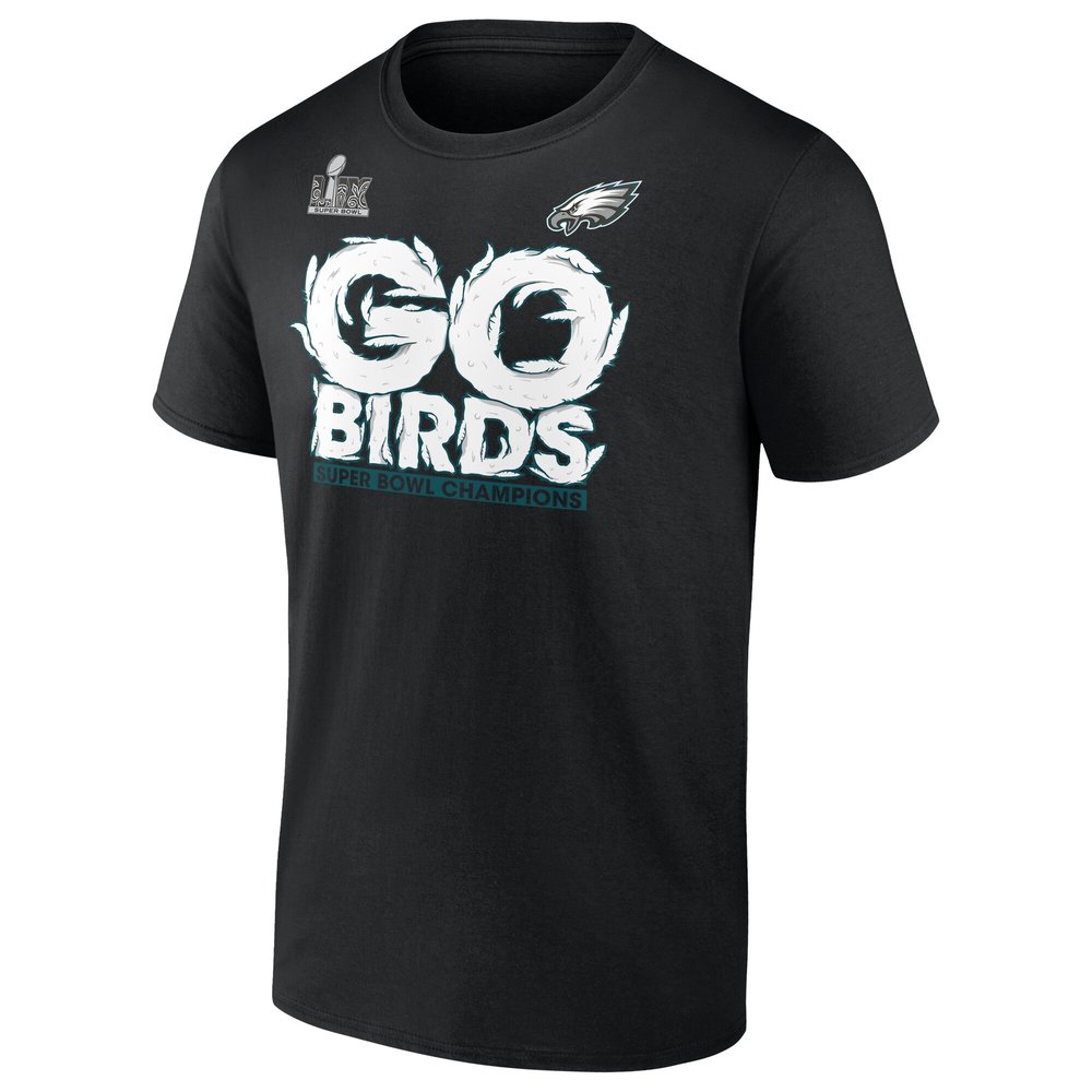 Men's Philadelphia Eagles Black Super Bowl LIX Champions Big & Tall Hometown T-Shirt