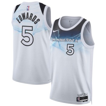 Unisex Minnesota Timberwolves Anthony Edwards White 2024/25 Swingman Player Jersey - City Edition Unisex Minnesota Timberwolves Anthony Edwards White 2024/25 Swingman Player Jersey - City Edition