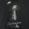 Women's Philadelphia Eagles  Black Super Bowl LIX Champions Lombardi Trophy T-Shirt