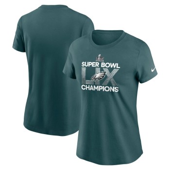 Women's Philadelphia Eagles  Midnight Green Super Bowl LIX Champions T-Shirt