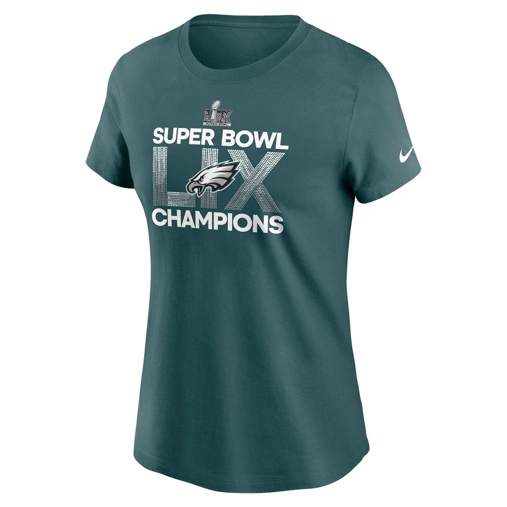Women's Philadelphia Eagles  Midnight Green Super Bowl LIX Champions T-Shirt