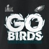 Men's Philadelphia Eagles Black Super Bowl LIX Champions On Top Go Birds Long Sleeve T-Shirt