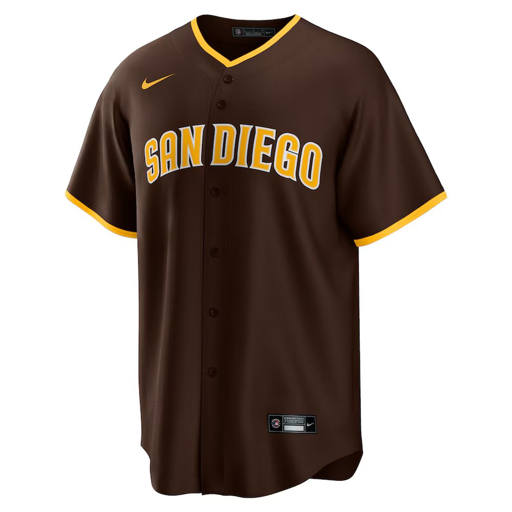 Men's San Diego Padres #23 Fernando Tatis Jr. Nike Brown Alternate Replica Player Jersey