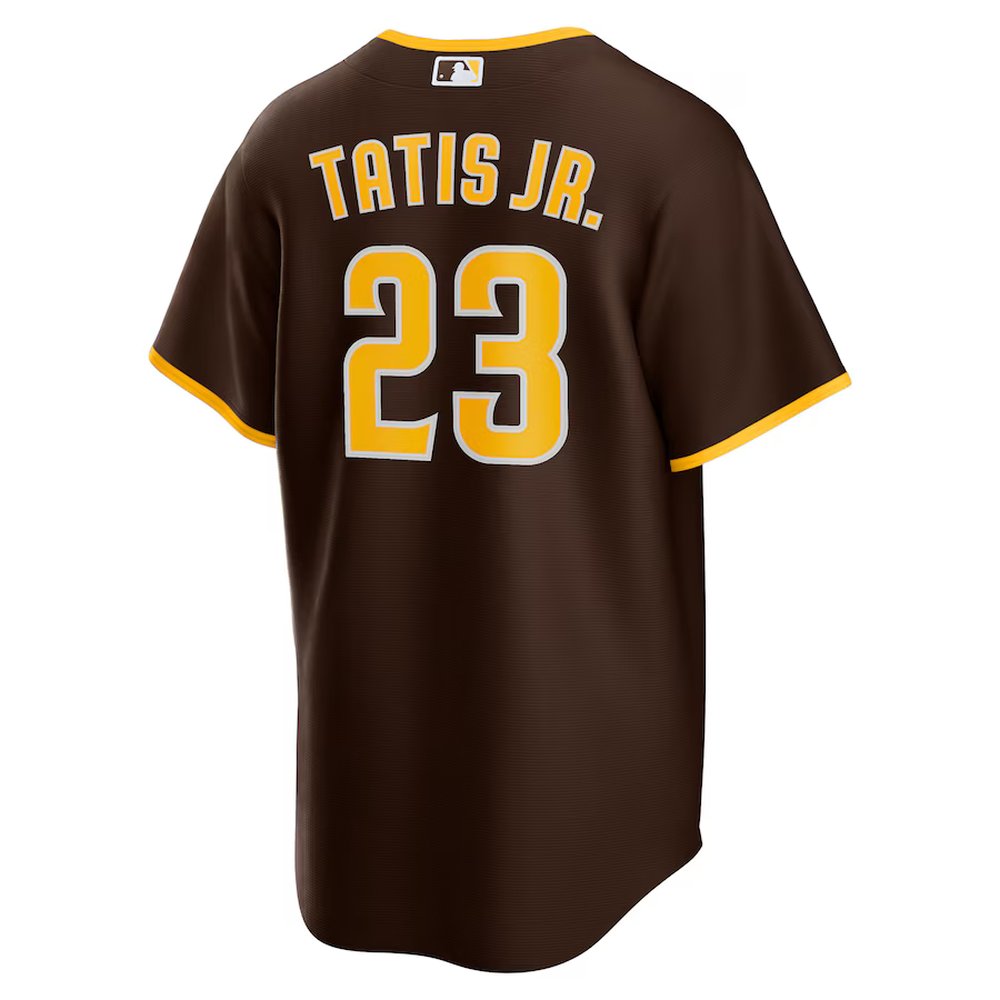Men's San Diego Padres #23 Fernando Tatis Jr. Nike Brown Alternate Replica Player Jersey