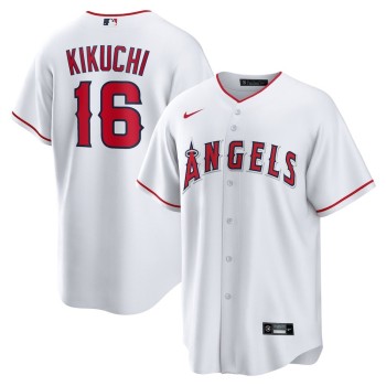 Men's Los Angeles Angels #16 Yusei Kikuchi Nike White Home Replica Jersey Men's Los Angeles Angels #16 Yusei Kikuchi Nike White Home Replica Jersey