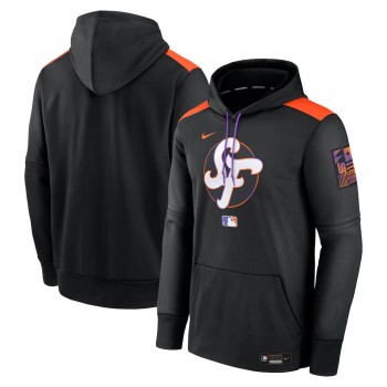 Men's San Francisco Giants Nike Black 2025 City Connect Authentic Collection Performance Pullover Hoodie