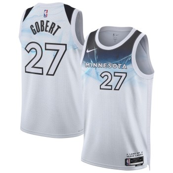 Unisex Minnesota Timberwolves Rudy Gobert White 2024/25 Swingman Player Jersey - City Edition Unisex Minnesota Timberwolves Rudy Gobert White 2024/25 Swingman Player Jersey - City Edition