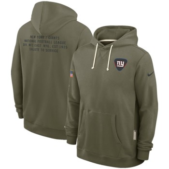 Men's New York Giants Olive 2025 Salute to Service Pullover Hoodie Men's New York Giants Olive 2025 Salute to Service Pullover Hoodie