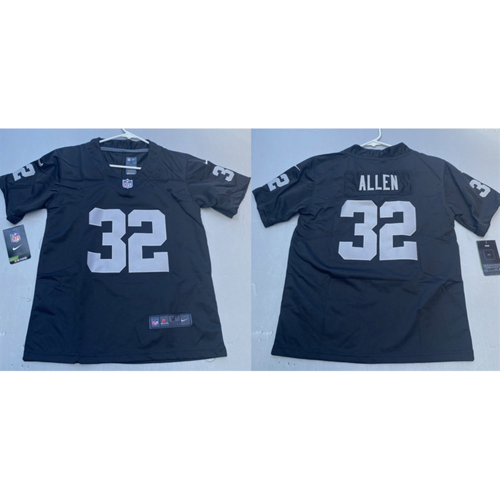 Men's Las Vegas Raiders #32 Marcus Allen Black Vapor Untouchable Limited Jersey