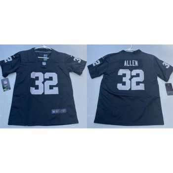 Youth Las Vegas Raiders #32 Marcus Allen Black Vapor Untouchable Limited Jersey