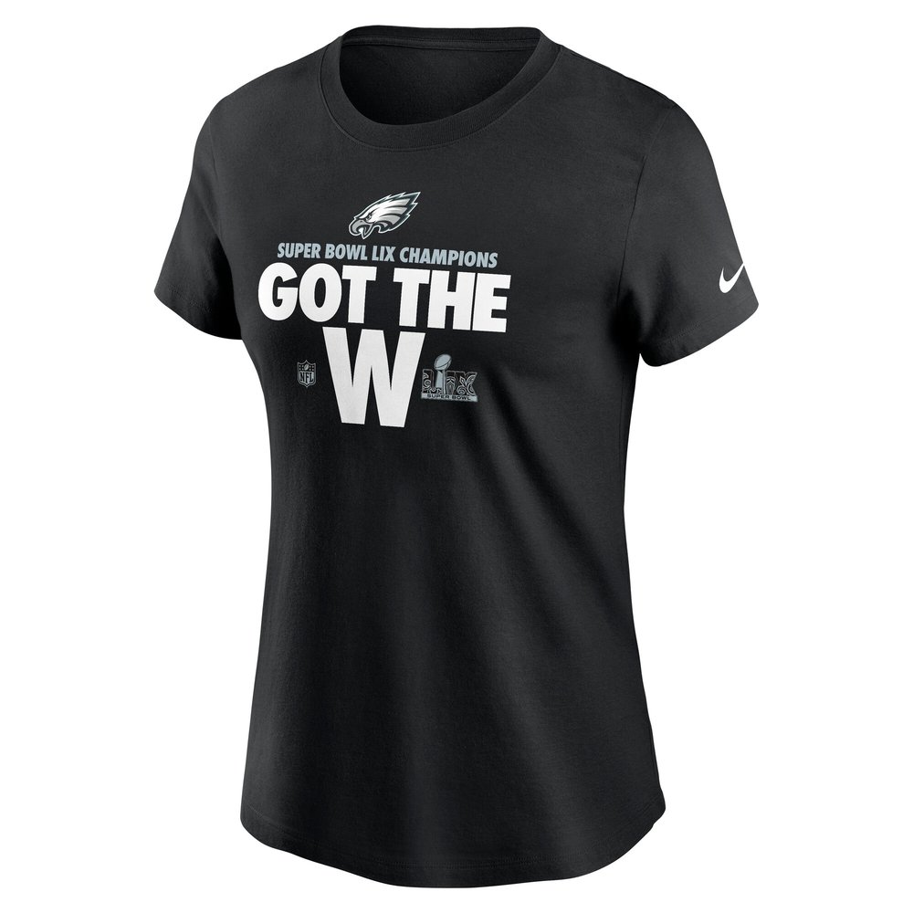 Women's Philadelphia Eagles  Black Super Bowl LIX Champions Parade T-Shirt