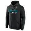 Men's Philadelphia Eagles Black Super Bowl LIX Champions Iconic Victory Fleece Pullover Hoodie