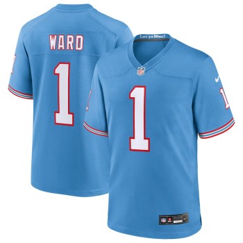Men's Tennessee Titans #1 Cameron Ward Nike Light Blue 2025 NFL Draft First Round Pick 2nd Game Jersey Men's Tennessee Titans #1 Cameron Ward Nike Light Blue 2025 NFL Draft First Round Pick 2nd Game Jersey