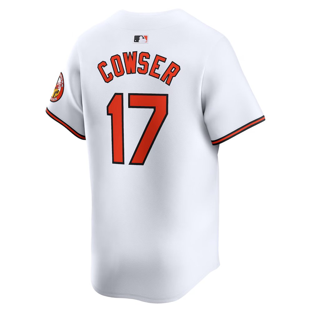 Men's Baltimore Orioles #17 Colton Cowser White Home Limited Player Jersey