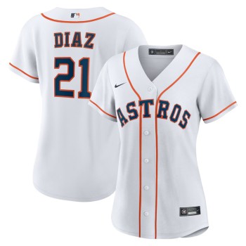 Women's Houston Astros #21 Yainer Diaz Nike White Home Replica Jersey Women's Houston Astros #21 Yainer Diaz Nike White Home Replica Jersey